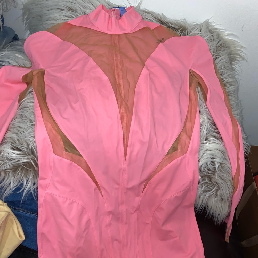 Mugler pink dress … H&M Exclusive